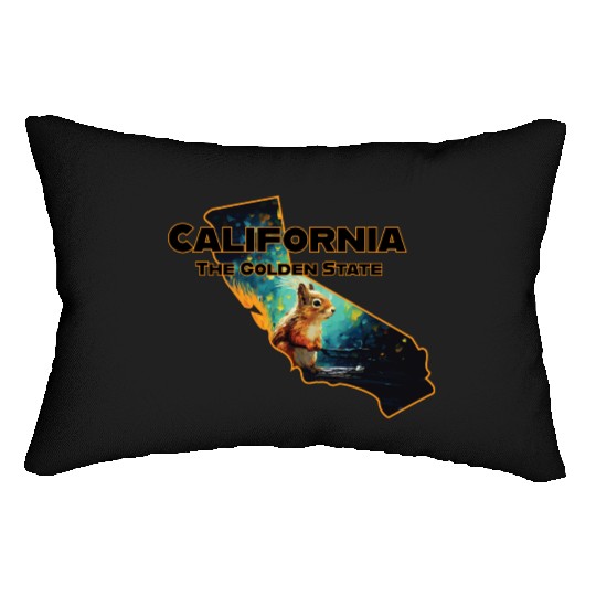 California Wildlife - squirrel Lumbar Pillows