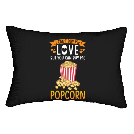 Popcorn Lover Gift Funny Popcorn Lumbar Pillows