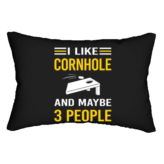 3 People Cornhole Lumbar Pillows
