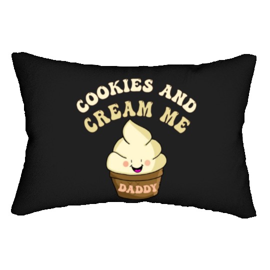 Cookies And Cream Me Daddy Lazy Halloween Costume Lumbar Pillows