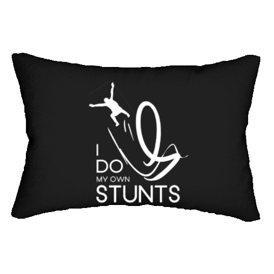 "I Do My Own Stunts" Daredevil Design Lumbar Pillows