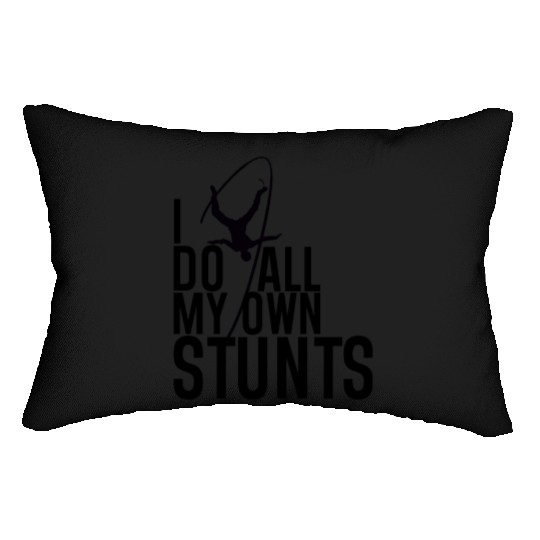 "I Do My Own Stunts" Daredevil Design Lumbar Pillows