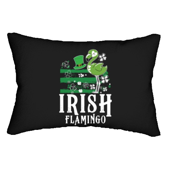 Irish flamingo Lumbar Pillows