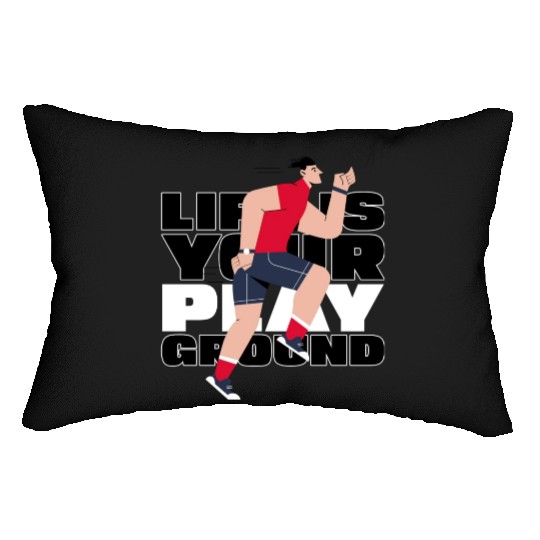 Life is Your Playground Parkour Lumbar Pillows