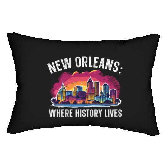 New Orleans Louisiana USA America United States Lumbar Pillows