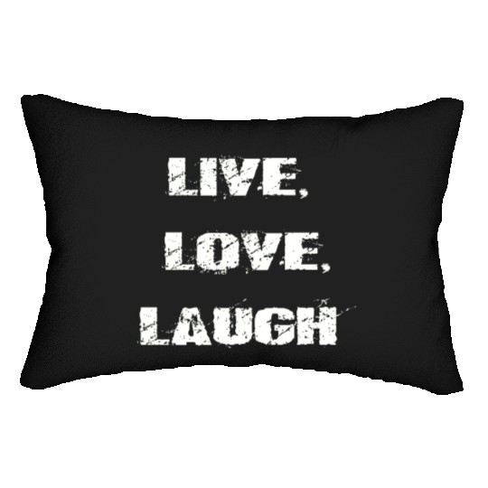 live love laugh Lumbar Pillows