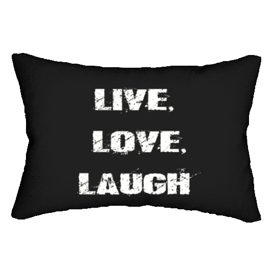 live love laugh Lumbar Pillows