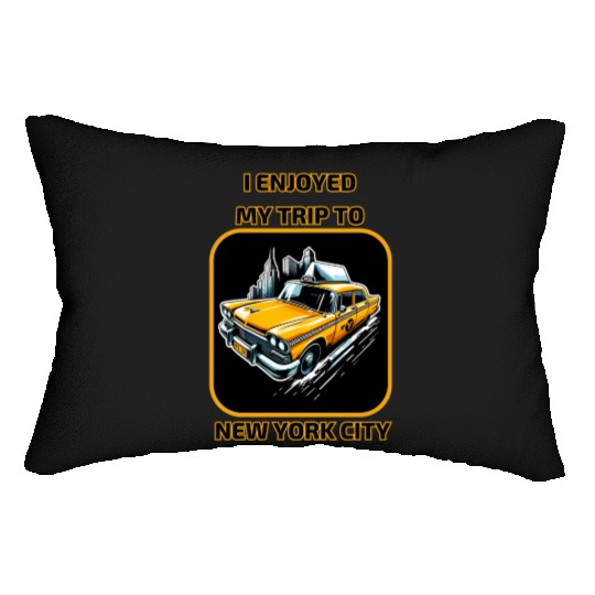 Taxi I Enjoyed My Trip To New York City Lumbar Pillows