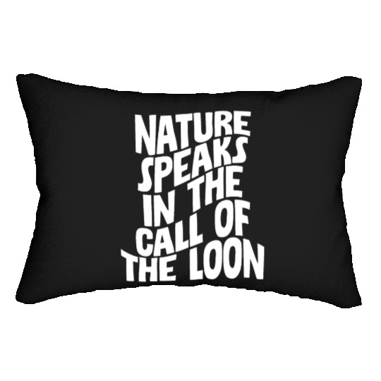 Nature Speaks In The Call Of The Loon 4 Lumbar Pillows