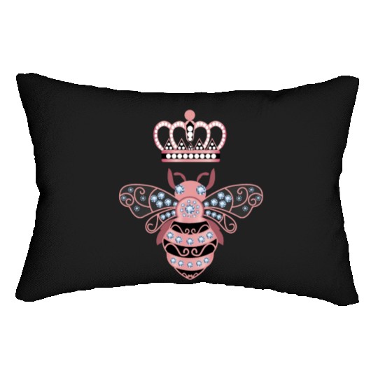 Queen Bee Crown Women Hive Beekeeping Bee Women Lumbar Pillows