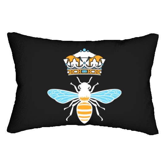 Queen Bee Crown Women Hive Beekeeping Bee Women Lumbar Pillows