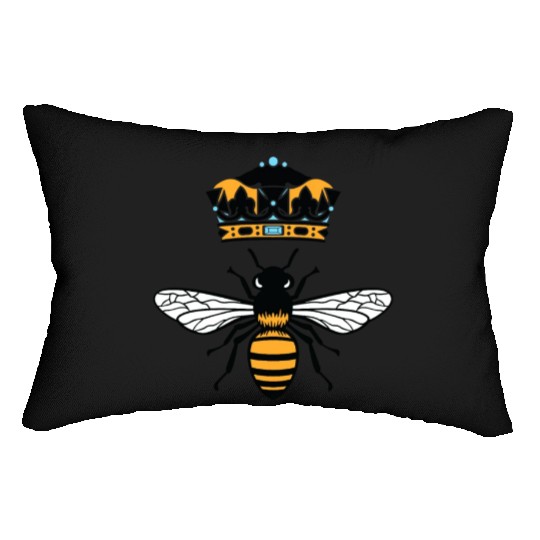 Queen Bee Crown Women Hive Beekeeping Bee Women Lumbar Pillows