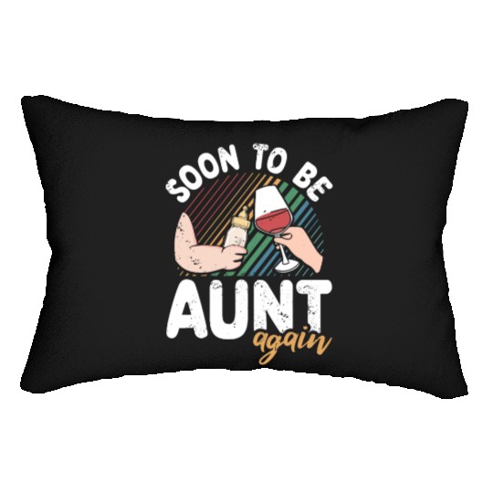 Soon To Be Aunt Again Baby Feeding Bottle Lumbar Pillows