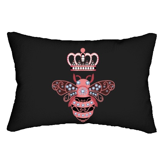 Queen Bee Crown Women Hive Beekeeping Bee Women Lumbar Pillows