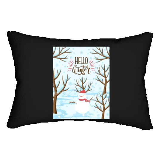 Hello Winter Wonderland Lumbar Pillows