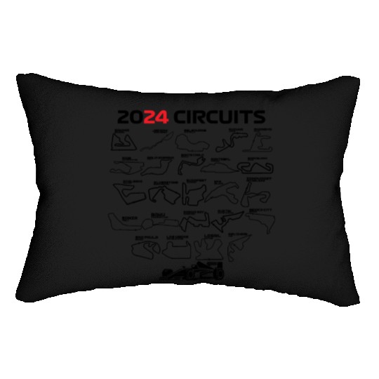 Formula Racing 2024 Circuits Race Car Formula Lumbar Pillows