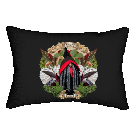 Krampus in Nature Lumbar Pillows