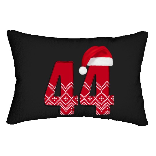 Wedding Anniversary 44 Years - Christmas Number 44 Lumbar Pillows
