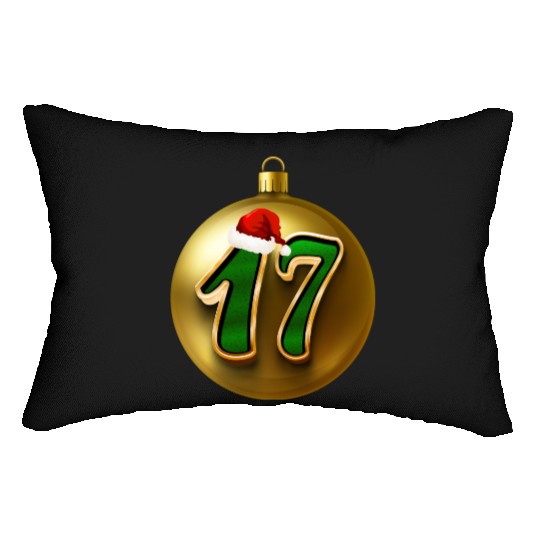 17 Years Young - Seventeen Christmas Balls Lumbar Pillows