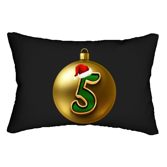 5th Christmas Anniversary - Five Years Old Lumbar Pillows