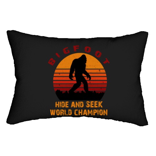 hide and seek bigfoot world champion Lumbar Pillows