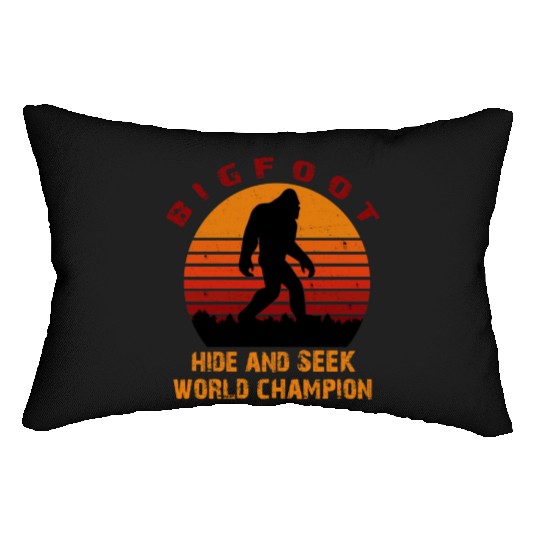 hide and seek bigfoot world champion Lumbar Pillows