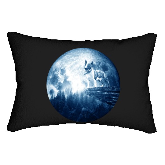 Bull Terrier Miniature Dog Moon Dog Mom Dad Women Lumbar Pillows