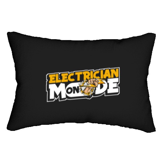 Electrician Mode On Wiremen Powerline Technician Lumbar Pillows