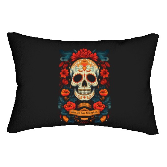 Dia De Los Muertos Lumbar Pillows