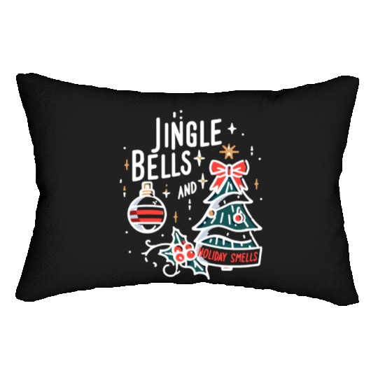 Jingle Bells and Holiday Smells Lumbar Pillows