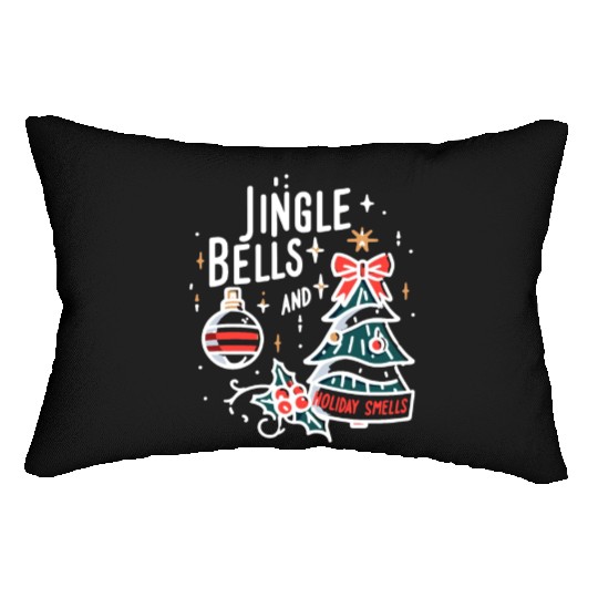 Jingle Bells and Holiday Smells Lumbar Pillows