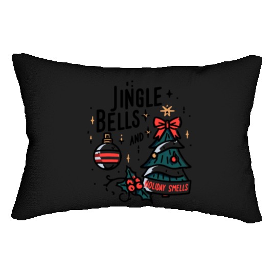 Jingle Bells and Holiday Smells Lumbar Pillows