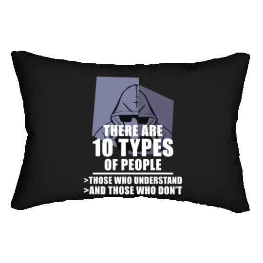 Funny Binary Code Saying Computer Science Programm Lumbar Pillows