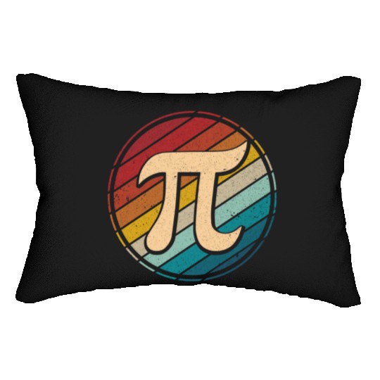 Happy Pi Day Mathematic Math Teacher Vintage Retro Lumbar Pillows