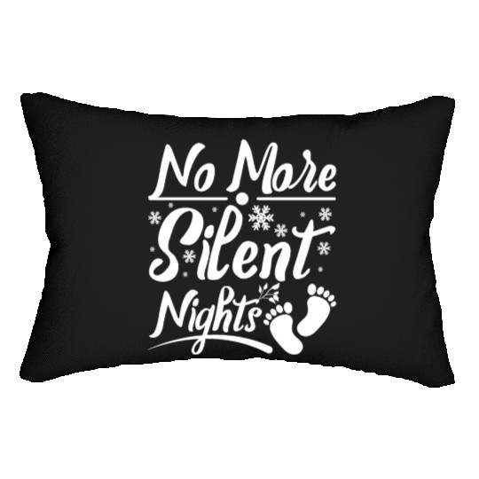 Becoming Mom & Dad, No more silent nights Lumbar Pillows