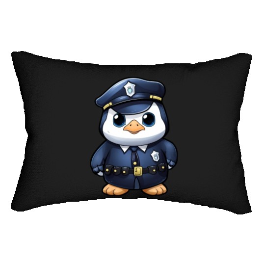 Penguin police Lumbar Pillows