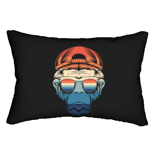 Cheeky Chic: Monkey Face Apparel Lumbar Pillows