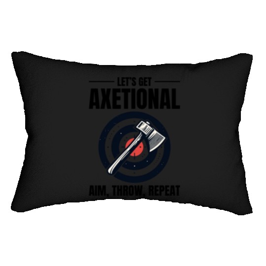 Axetional Axe Throwing Bullseye Aim Throw Repeat Lumbar Pillows