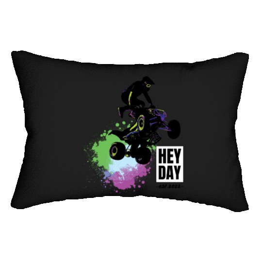 ATV/Quad " Airborne" style logo. By "Hey Day" Lumbar Pillows