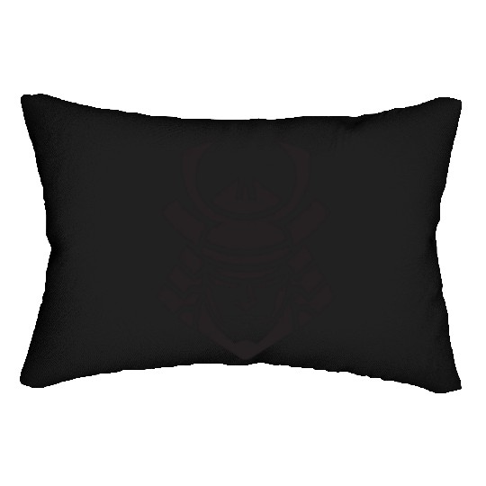 Samurai Helmet Logo Katana Swordsman Lumbar Pillows