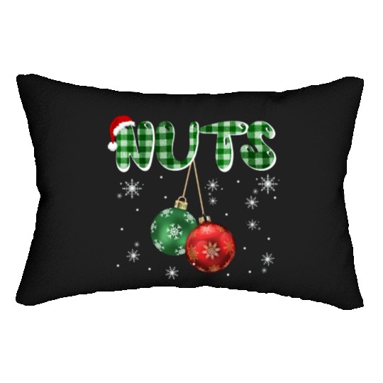 Chest Nuts Christmas Funny Couple Matching Lumbar Pillows