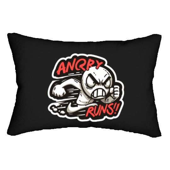 Angry Runs |The Ultimate Stress Reliever Lumbar Pillows