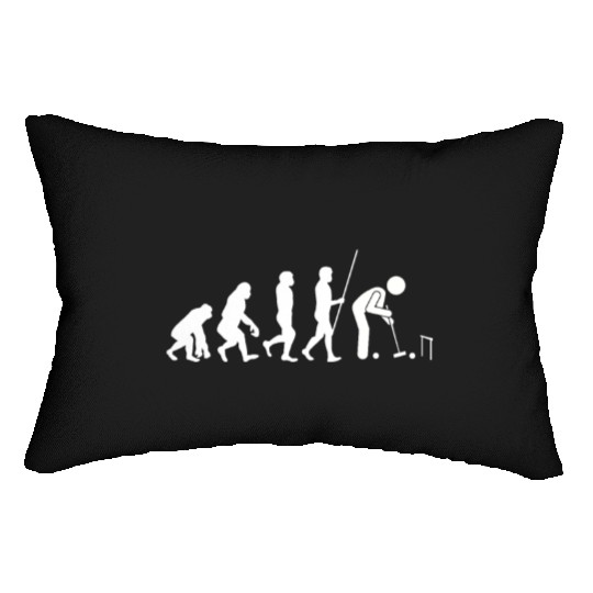 Lawn Game - Golf Croquet Player Lumbar Pillows