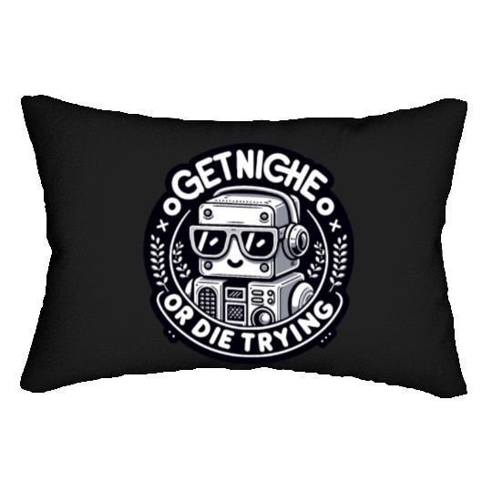 Get Niche or Die Trying Robot Lumbar Pillows Design