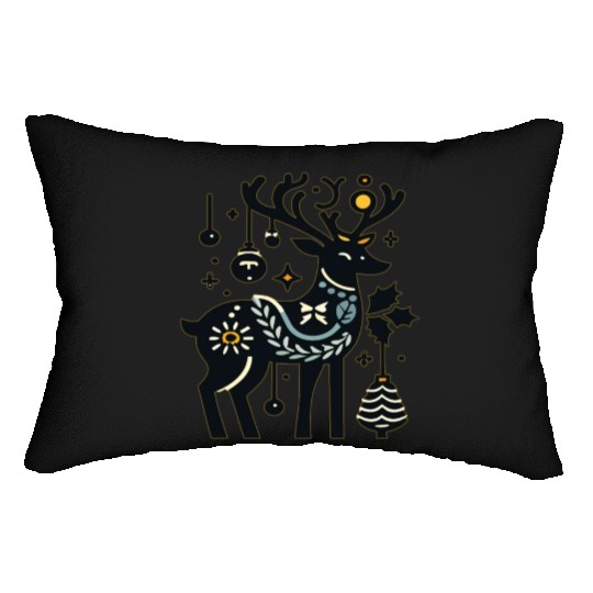 Reindeer Reindeer Women Reindeer Sweet Reindeer Lumbar Pillows