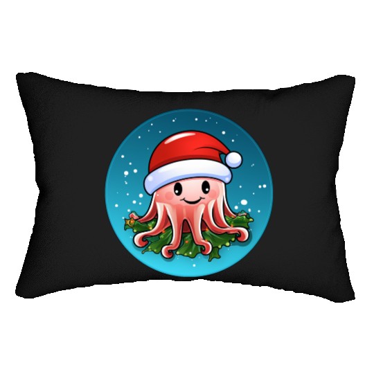Jellyfish Christmas Lumbar Pillows