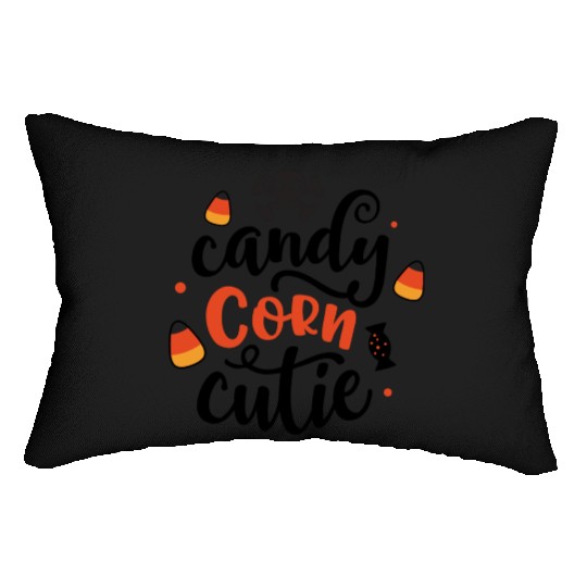 Candy Corn Cutie Lumbar Pillows