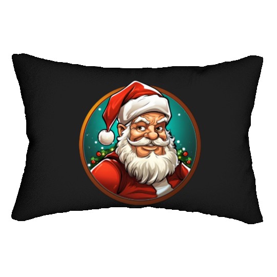 Santa Claus Christmas Lumbar Pillows