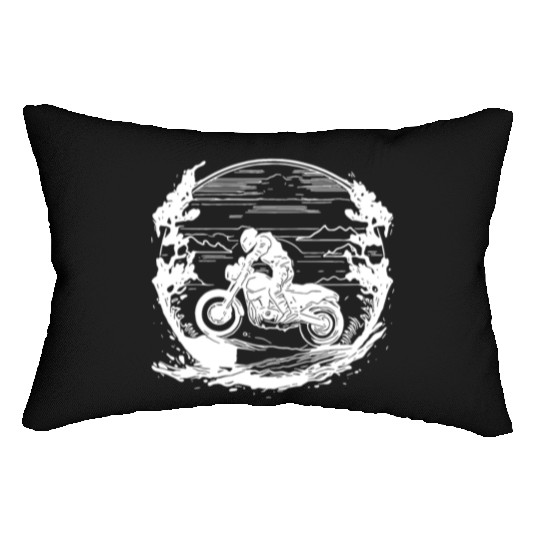 Motor Race Extreme Sports Dirtbike Terrain Lumbar Pillows