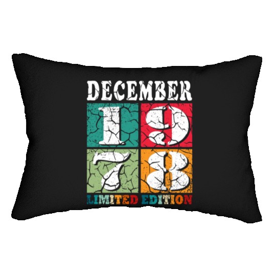 December 1978 Anniversary December 1978 December Lumbar Pillows